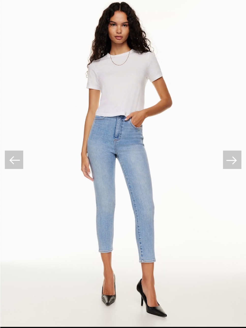 Aritzia Denim Forum The Lola High Rise Skinny 26L Size 27